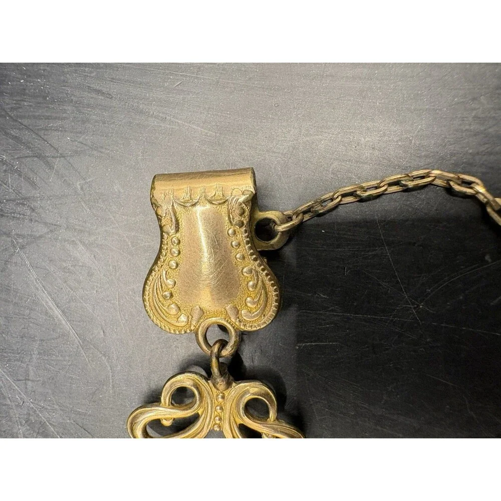 Antique WHB & Co Gold Filled  Watch Chain Fob 4” Beautiful!